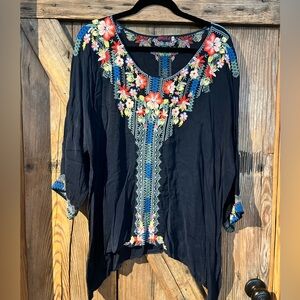 Johnny was embroidered blouses